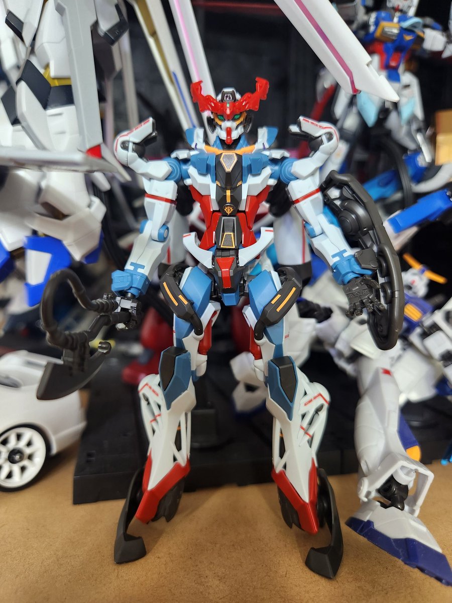 machahiko9822's tweet image. ジークアックス完成
手を出さないだろうと思っていた
ジークアックス
パワーナインのSALEで手を出してしまった。思いの外組みやすいし凄く考えられた機体でした。組んでみたら他も組みたい気持ちが

#P9　#ガンプラ　#ジークアクス