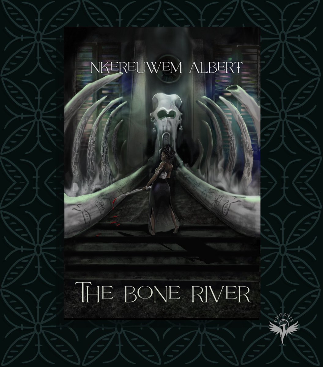 nkereuwem 🐜 (@nkereuwxm) on Twitter photo We have a cover🐍
THE BONE RIVER is an urban fantasy set in a Calabar where necromancers, river deities and magicians rule over a supernatural community on the brink of war.
Out in August 2025 from <a href="/phoenixbyouida/">Books of Phoenix</a>
Cover art by the amazing Jessica Louis
See you very soon. We have a cover🐍
THE BONE RIVER is an urban fantasy set in a Calabar where necromancers, river deities and magicians rule over a supernatural community on the brink of war.
Out in August 2025 from <a href="/phoenixbyouida/">Books of Phoenix</a>
Cover art by the amazing Jessica Louis
See you very soon.