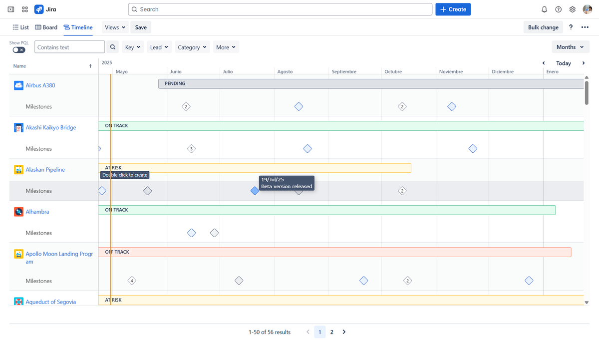 deiser's tweet photo. Your projects in Jira don’t need more tasks; they need milestones!!
But how to get them in Jira?
In this blog post, we tell you about a way that helps you to control those critical checkpoints that allow you to answer questions such as:
⚠️Are we behind?
📍Did that phase finish?
⏳What’s next?
Keep reading >> https://t.co/3gVVR8fnZO
