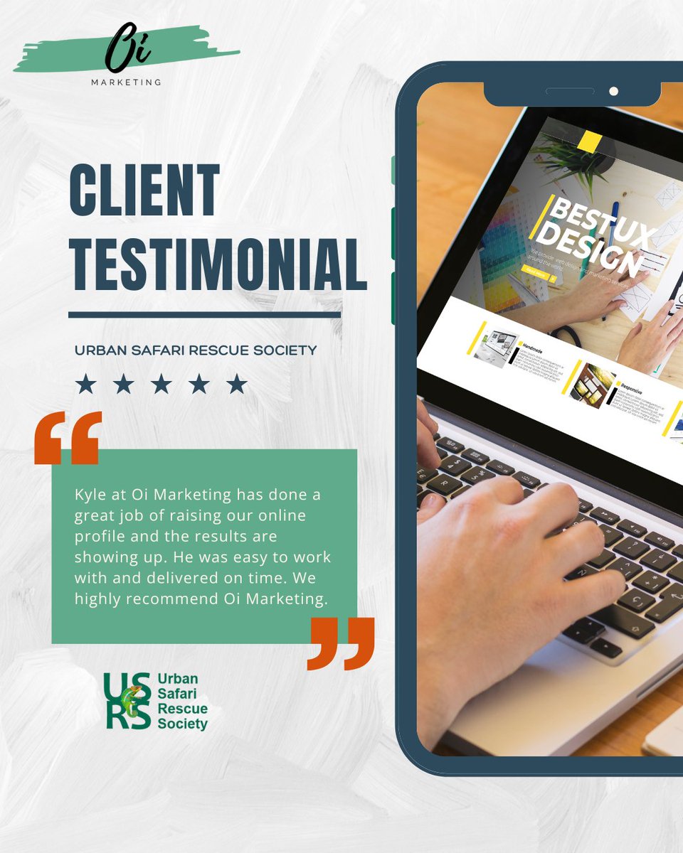 oimarketingca's tweet photo. We’d like to share our work with Urban Safari Rescue Society.  This project was to improve their online visibility, and our team implemented on-page revisions and launched a robust Google Ad campaign that met their deadline and achieved measurable results. https://t.co/9iPFymD46j