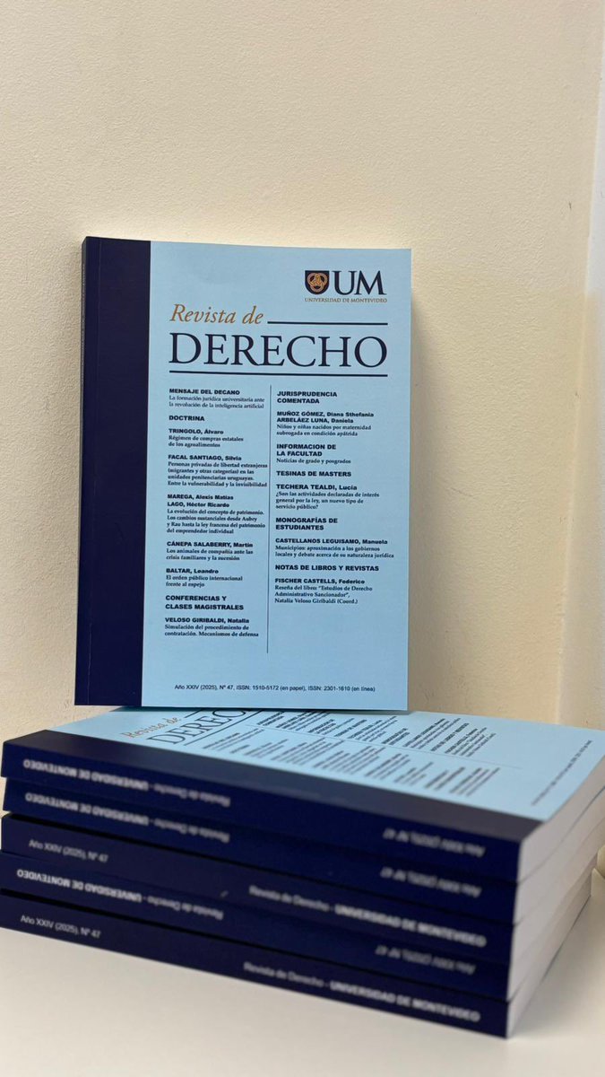 Revista Derecho UM tweet media