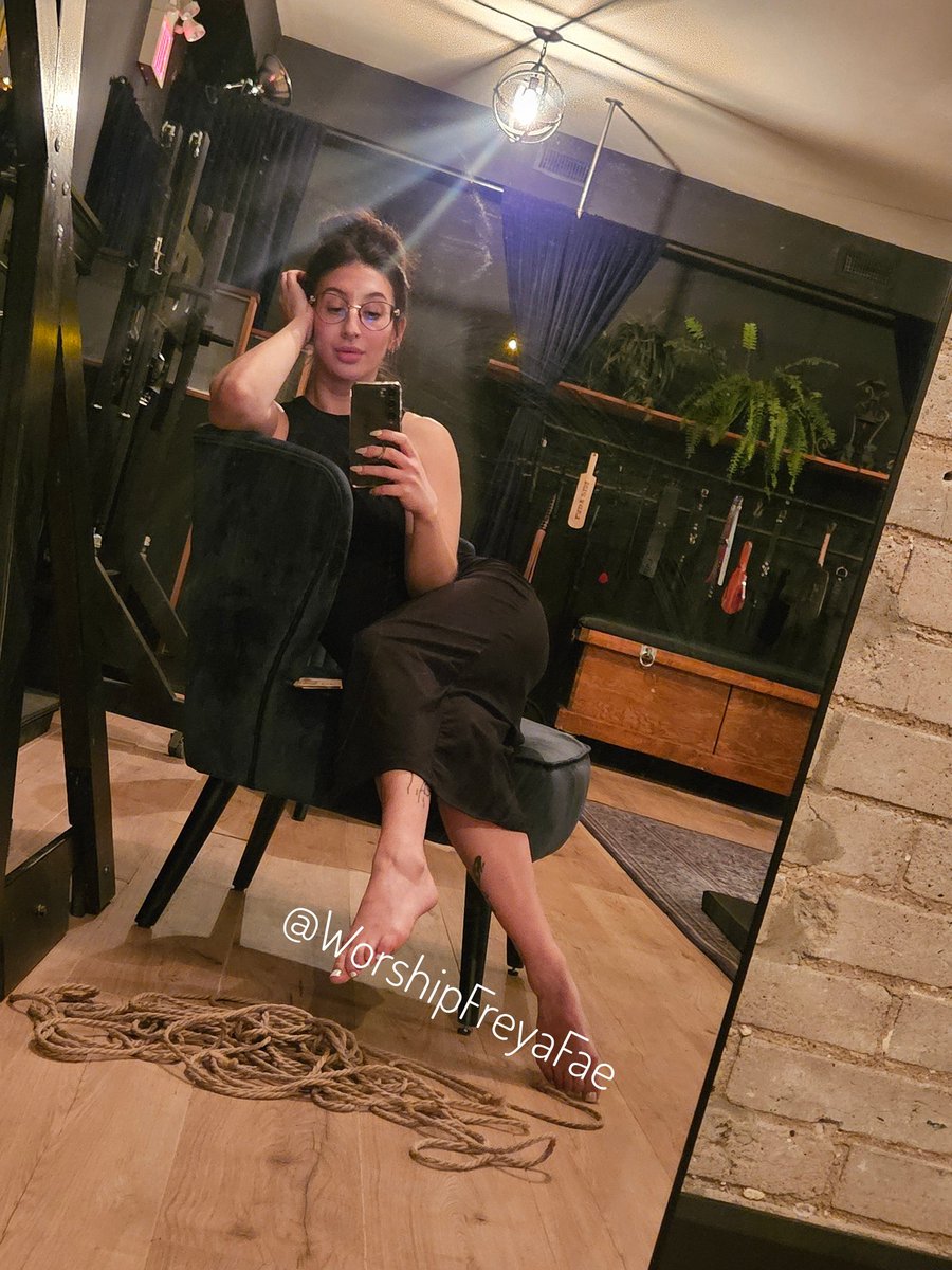 There's a pleasure in simply sitting still, feeling your lips trace over My feet and knowing your only purpose in that moment is to adore Me.