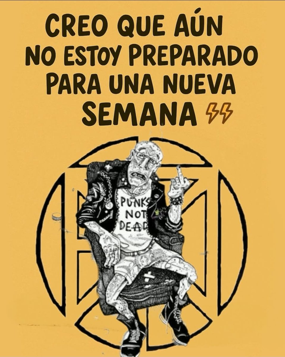 No seria muy PUNK de mi parte ir ah trabajar hoy 🤘