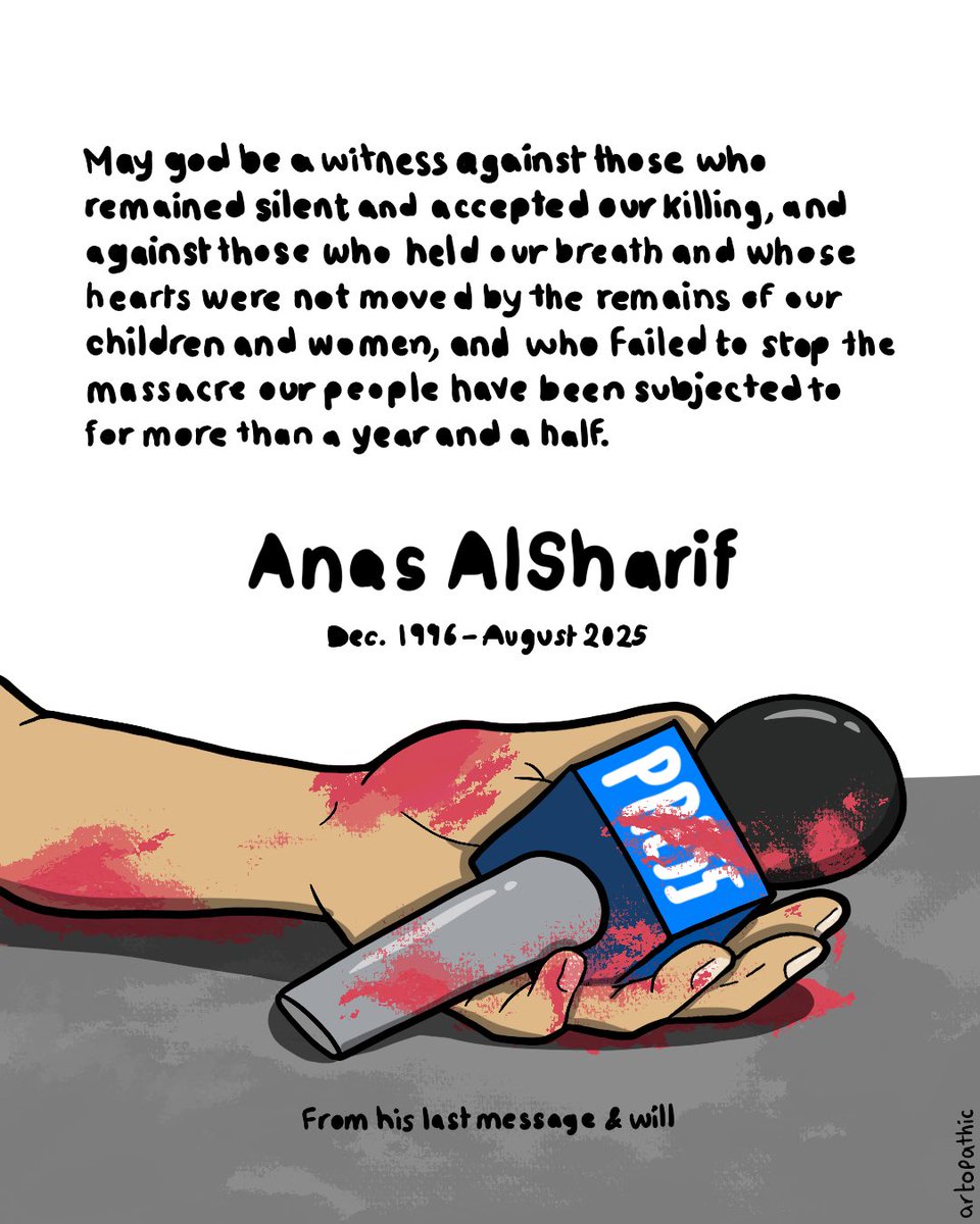 artopathic's tweet photo. Anas Alsharif … https://t.co/3DiHskyNbV