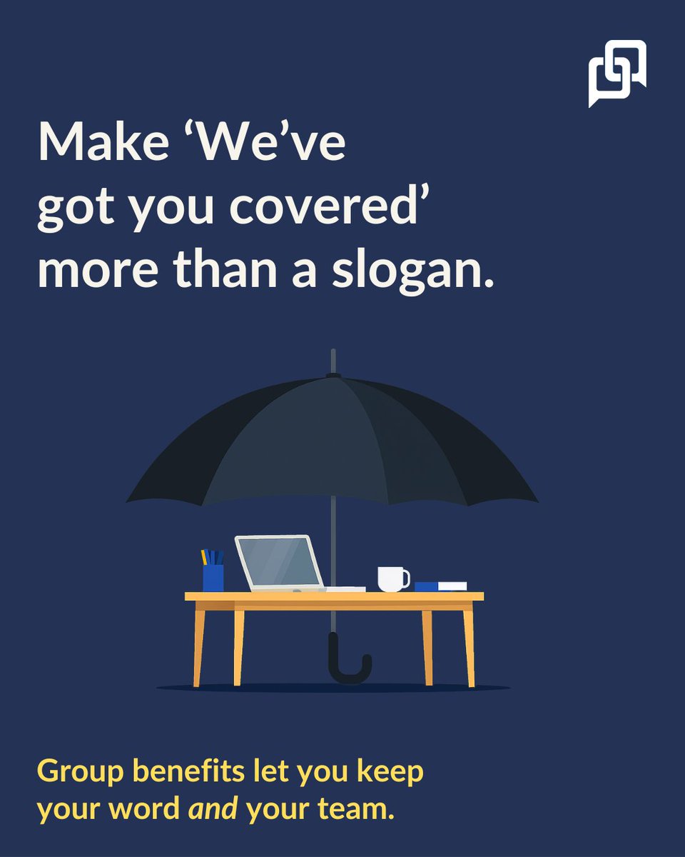 policyadvisorhq's tweet image. ☂️ Group benefits = health, dental, disability &amp;amp; life insurance that protect the team powering your business.
zurl.co/tgGuY 
Security builds loyalty. Loyalty builds success.
#GroupBenefits #EmployeeWellness #InsuranceSimplified
