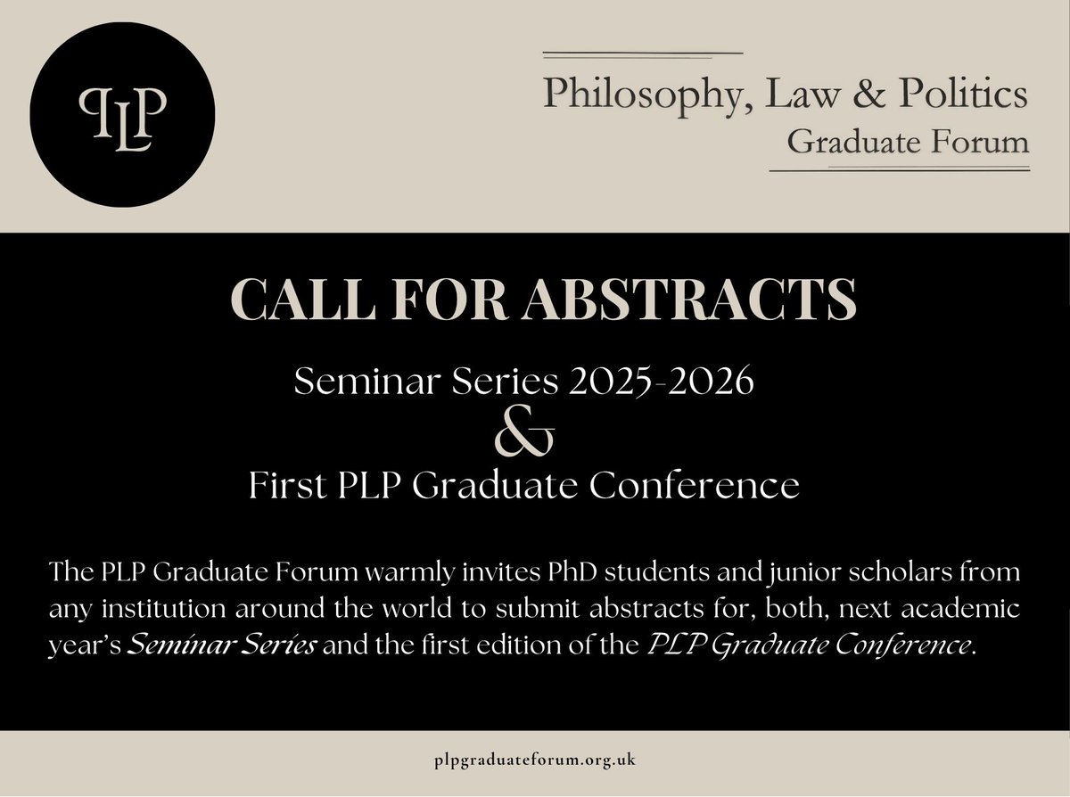 ForumPlp's tweet image. 📢 We've extended the deadline for our Call for Abstracts! We also have exciting news about our 1st PLP Grad Conference:

🌟 Professors Seyla Benhabib and Samuel Scheffler will be our keynote speakers.

📆 The conference will take place on the 25 &amp;amp; 26 of June, at Oxford.  (1/2)