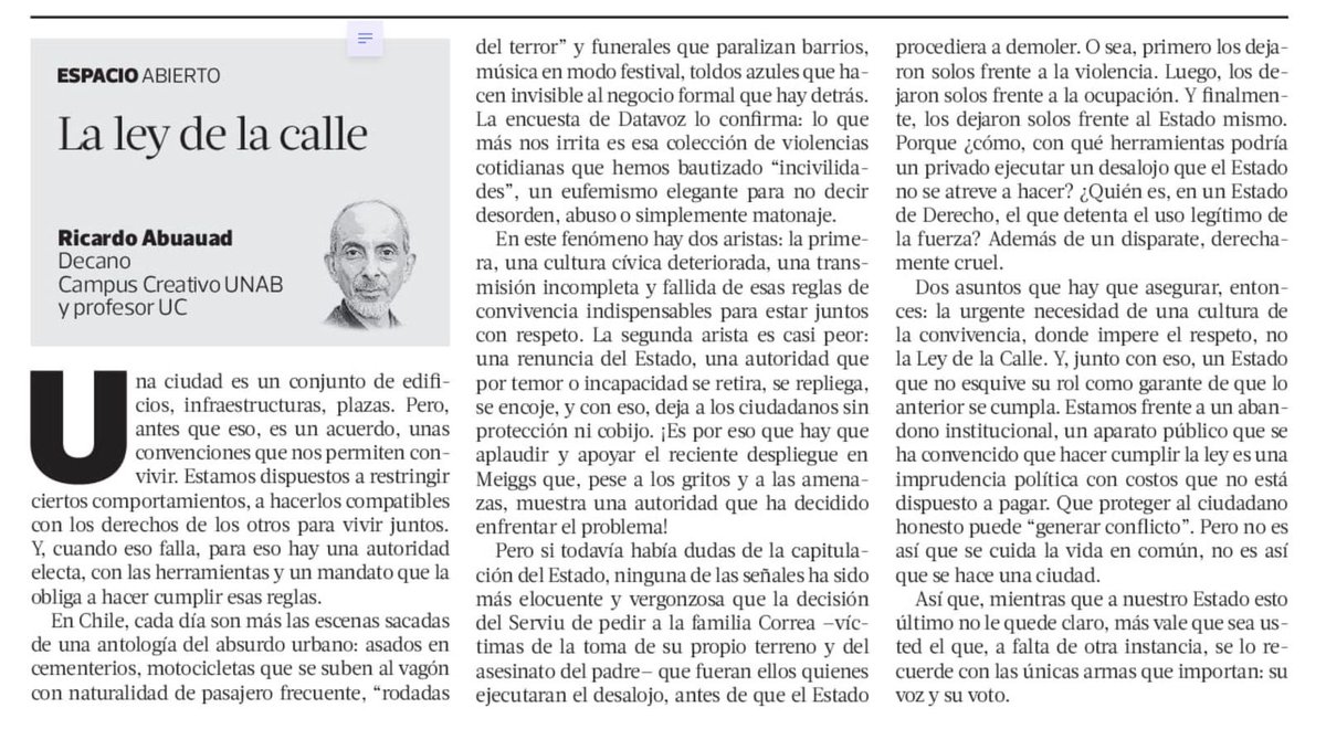 ¿Dónde está el Estado?

Gran columna de <a href="/rabuauad/">Ricardo Abuauad</a>