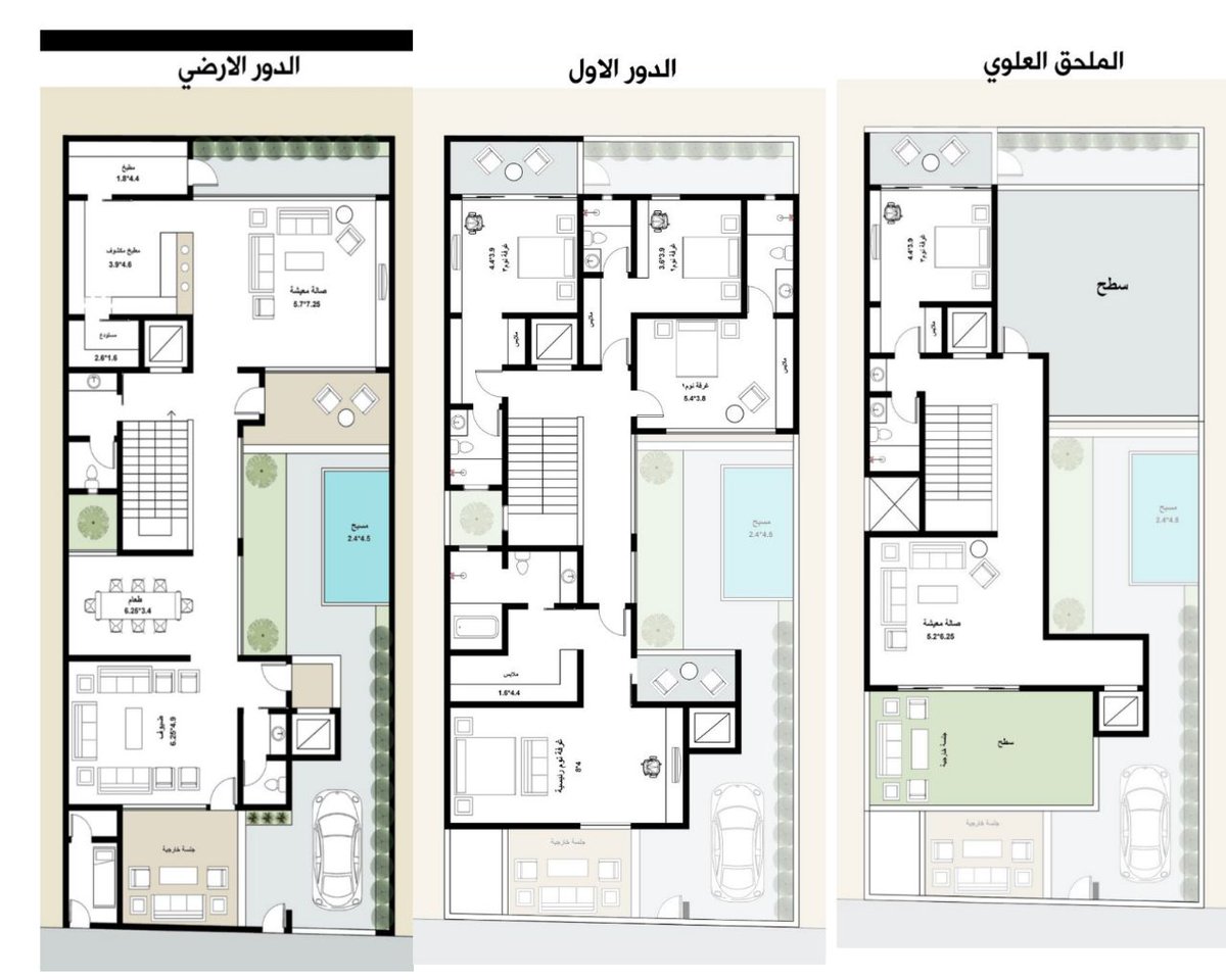 {مخططات معماريه 🏗~واجهات فلل~ تصميم داخلي} tweet media