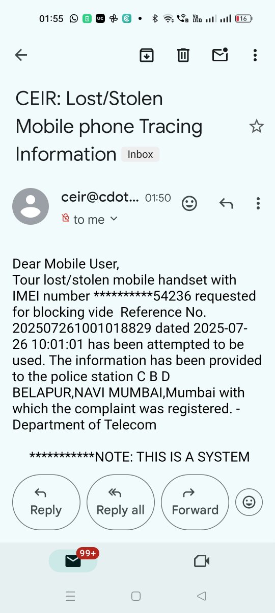 jainamronny's tweet photo. They bring pride to the common man. Lastly, none of the police officers, ever asked for any money (Bribe) to find the phone. Truly, Viksit Bharat ka Chehra hai yeh Policewale. Salute to them and if I can ever be of any service, please let me know. https://t.co/PJzqCHXDHJ