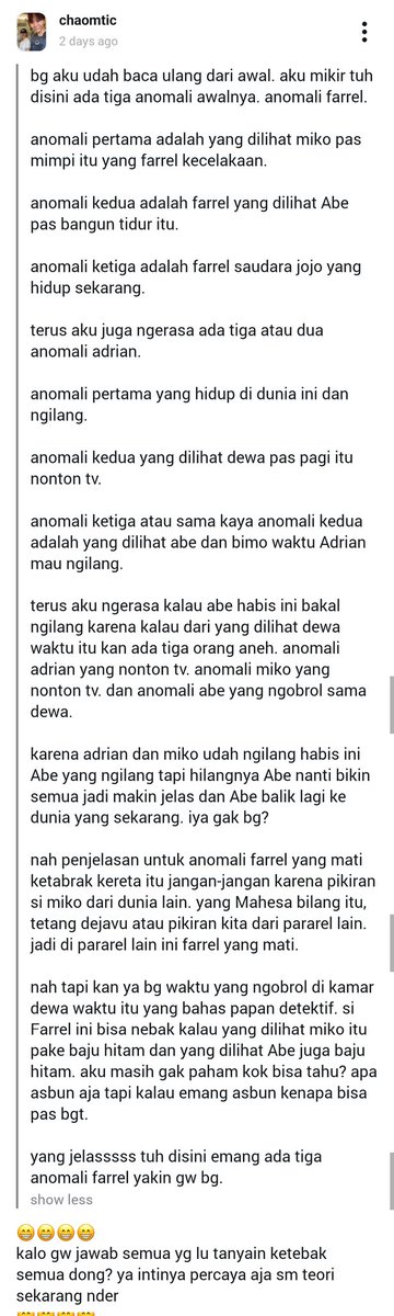 chaomtic's tweet photo. karena gak bisa update sementara gw drop teori teori aja ya https://t.co/3COinT75Bl