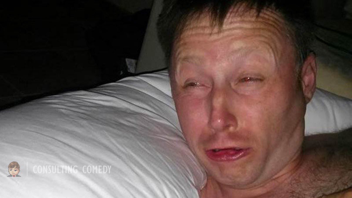 consultingcmdy's tweet photo. When you realize at 4am that you forgot to submit your timesheet. https://t.co/q7OaFwan09