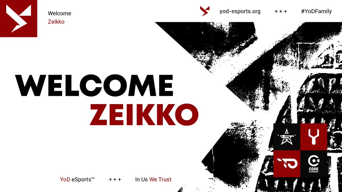 YoD eSports™ #InUsWeTrust (@yodesports) on Twitter photo Nous avons le plaisir d'accueillir <a href="/Coach_zeikko/">YoD Zeikko</a> en tant que Directeur du Recrutement pour <a href="/YoDeSports/">YoD eSports™ #InUsWeTrust</a> & Directeur Général pour <a href="/YoD_Academy/">YoD Academy™</a> ! 🔥
#YoDFamily ⚡ Nous avons le plaisir d'accueillir <a href="/Coach_zeikko/">YoD Zeikko</a> en tant que Directeur du Recrutement pour <a href="/YoDeSports/">YoD eSports™ #InUsWeTrust</a> & Directeur Général pour <a href="/YoD_Academy/">YoD Academy™</a> ! 🔥
#YoDFamily ⚡