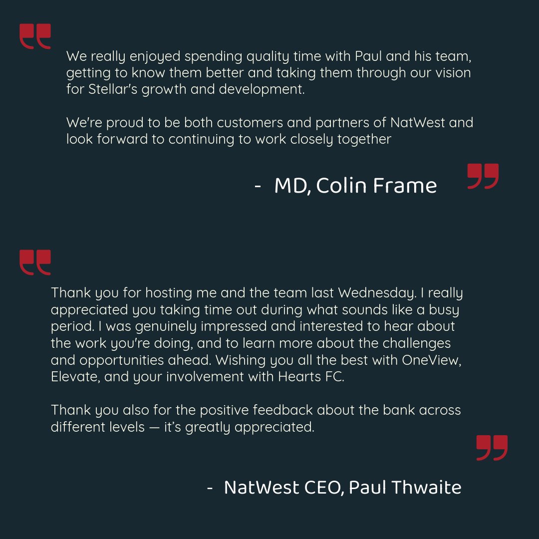 StellarOmada's tweet photo. A pleasure to welcome @NatWestGroup CEO Paul Thwaite to our Edinburgh HQ with MD Colin Frame &amp; CFO Zoe Lee.

We discussed our vision for Stellar Omada's growth, strengthening our partnership &amp; NatWest's commitment to supporting Scottish businesses.

 https://t.co/bRBr8MJ3PQ https://t.co/Ws3BsHHhCJ