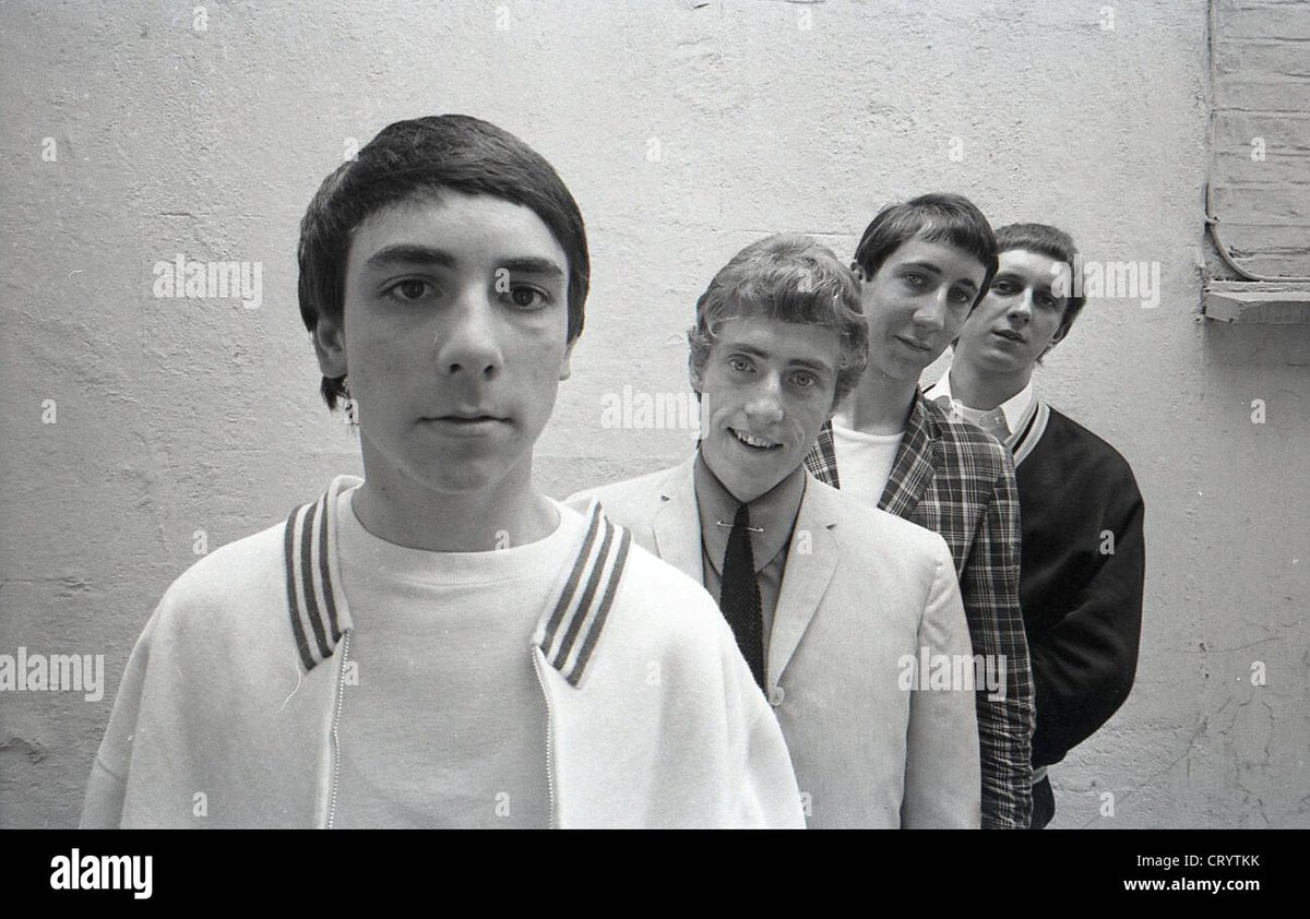 #THEWHO currently known as the HIGH NUMBERS, play at Harrow, England's Railway Hotel on Aug.11/64. Just prior to the show, Daltrey is involved in a fist fight with his father-in-law, but makes it on stage.