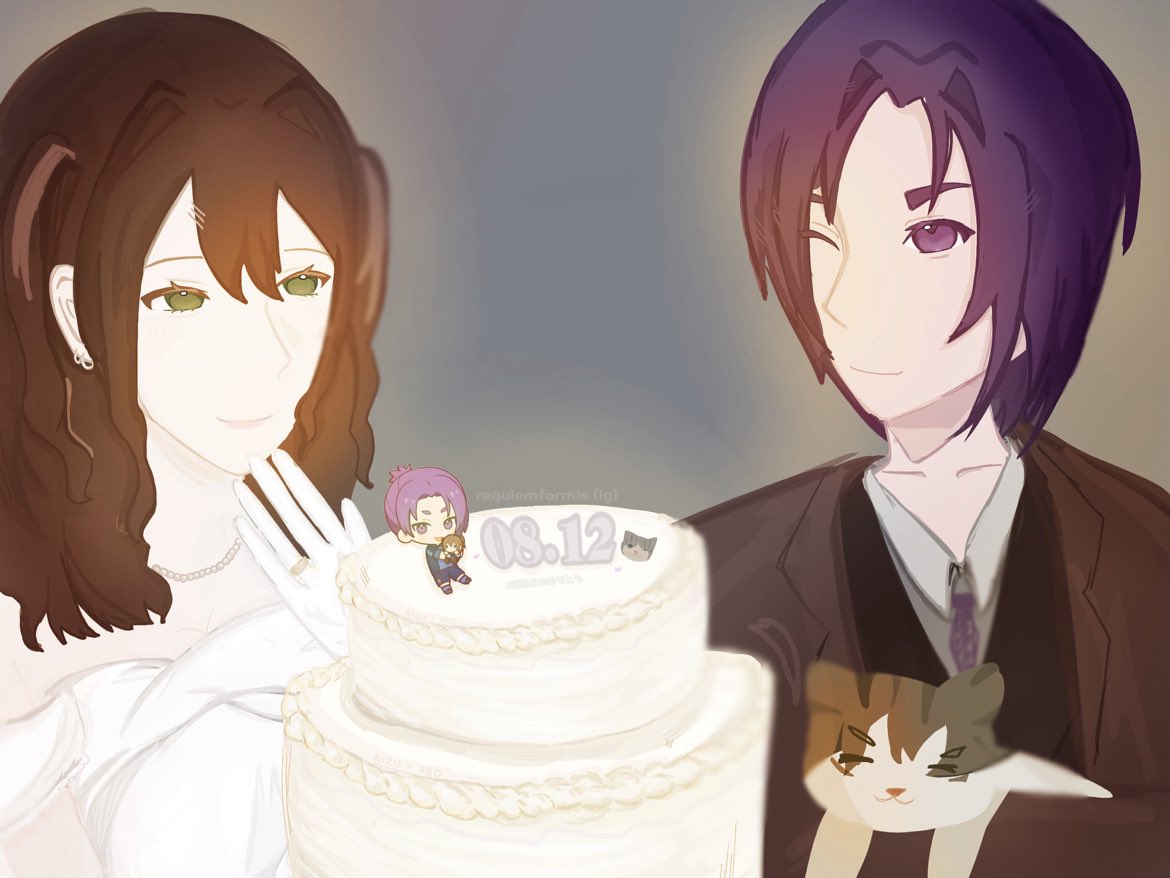 Reoonlyy's tweet photo. Happy Birthday おめでとうᐡ ̳ᴗ ̫ ᴗ ̳ᐡ
─ 世界で1番尊いあなたをお祝いしたいんです　♡

Art by @/requiemformie on IG
#Mikizu #yumetwt https://t.co/nNFbbEMmdU