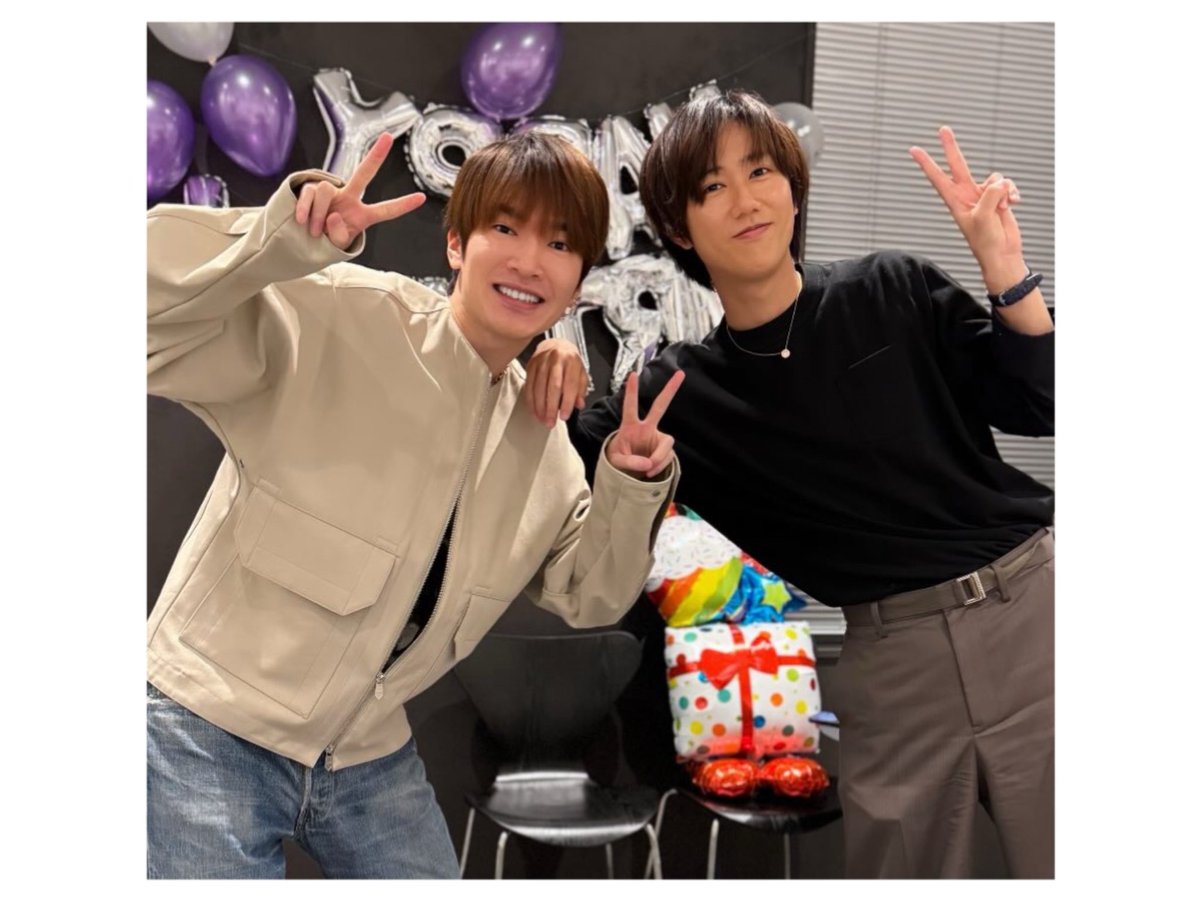 💜💚 #深澤辰哉入所21周年 #阿部亮平入所21周年 🌸 Snow Manの支柱と