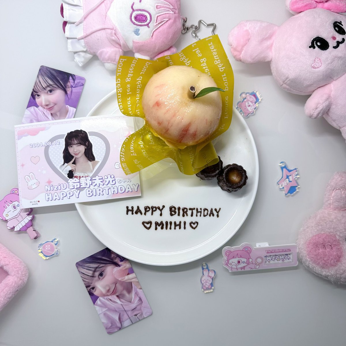 𝐻𝑎𝑝𝑝𝑦 𝑀𝑖𝑖ℎ𝑖 𝐷𝑎𝑦 🎂🍓🐰💕

今年も可愛いポスター作れたから、みいひちゃんに見てもらえますように！！届け〜〜〜！💌

#未来も未光に変えたよ
#HappyMiihiDay 
#MIIHI_bubble
