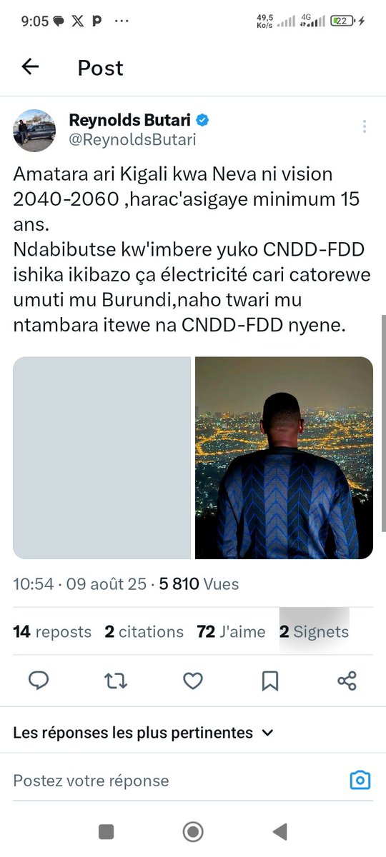 Je déplore avec amertume les critiques qu'est en train de subir la <a href="/Regideso_bdi/">REGIDESO Burundi</a> et pourtant son action est sans précédent dans l'histoire de l'énergie électrique au #Burundi. Les travaux en cours sont pour l'avenir de la production énergétique d'une importance stratégique.