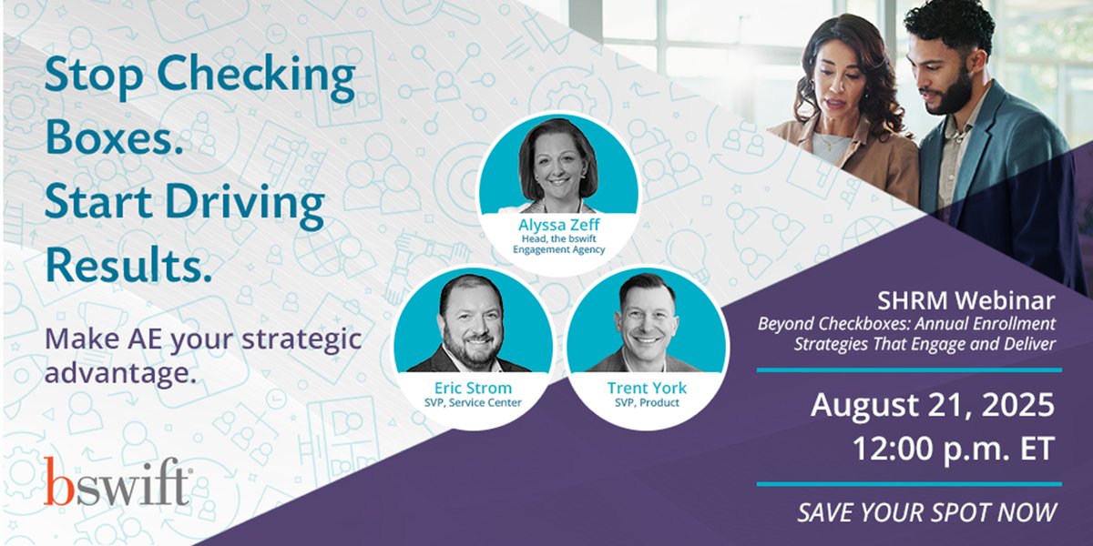 Annual Enrollment = Your HR Superpower 💪
This is your chance to improve workflows, engage employees, and build trust. Join us for this SHRM webinar to learn how. okt.to/acHKkU
 #SHRM #HR #AnnualEnrollment #EmployeeBenefits