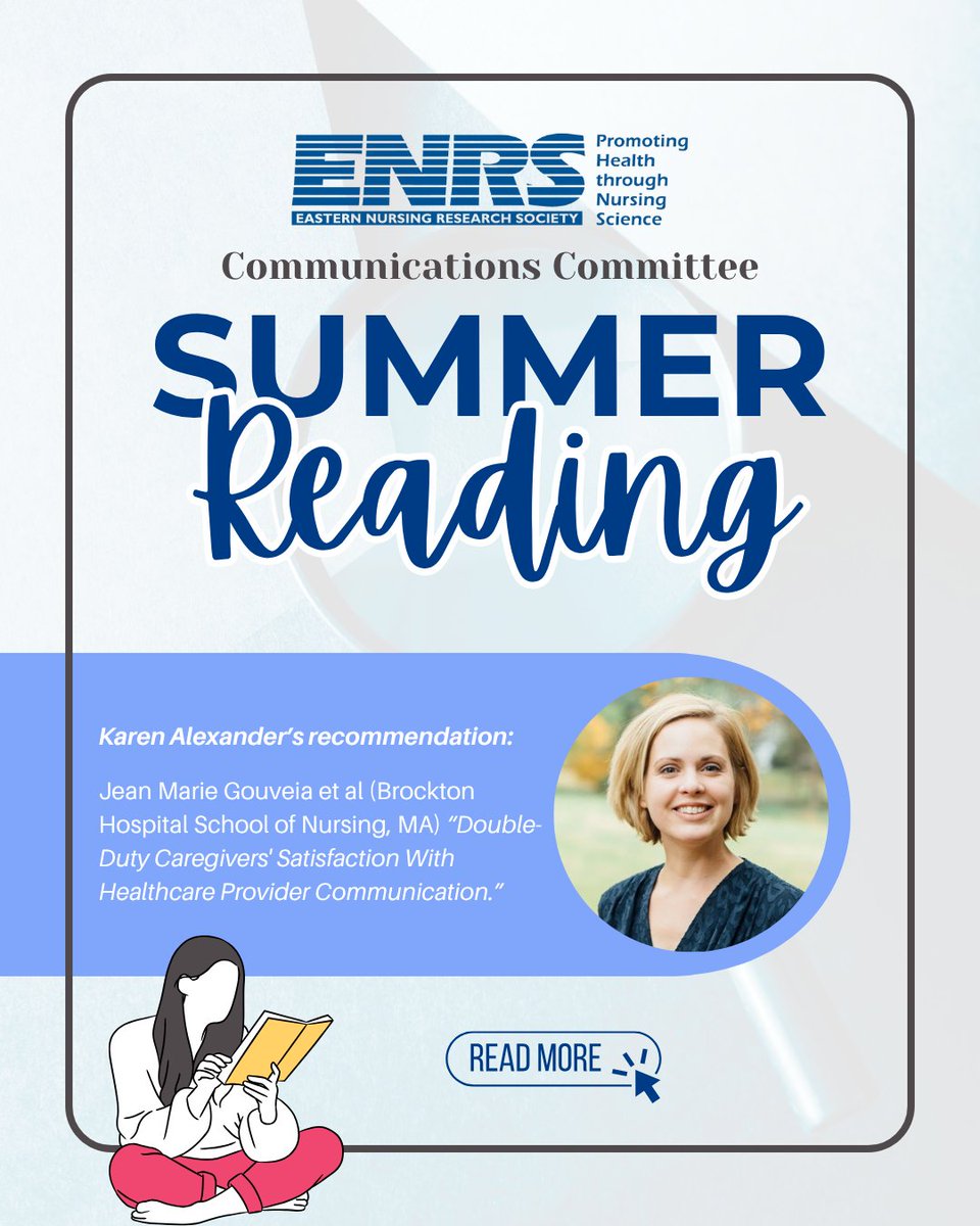 ENRS_Science's tweet image. Karen Alexander suggests “Double-Duty Caregivers' Satisfaction With Healthcare Provider Communication.”

This research sheds light on the unique challenges faced by caregivers who are also healthcare professionals: journals.lww.com/nursingresearc…

🤔 What was your biggest takeaway?