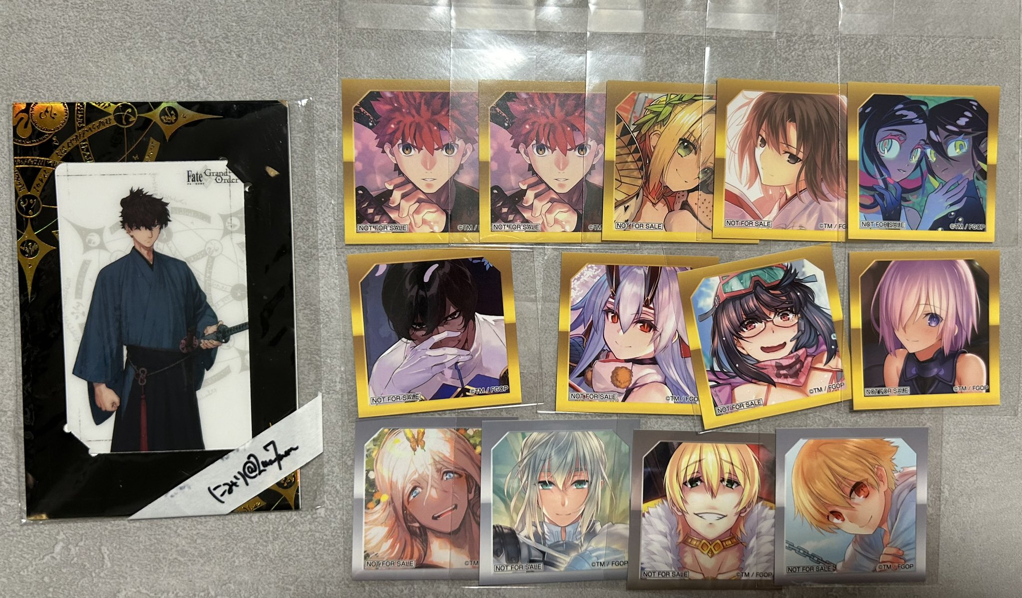 FGO 最終再臨展 特典 ステッカー アルジュナ オルタ FGO 最終再臨展 特典 選択画面風ステッカー アルジュナオルタ