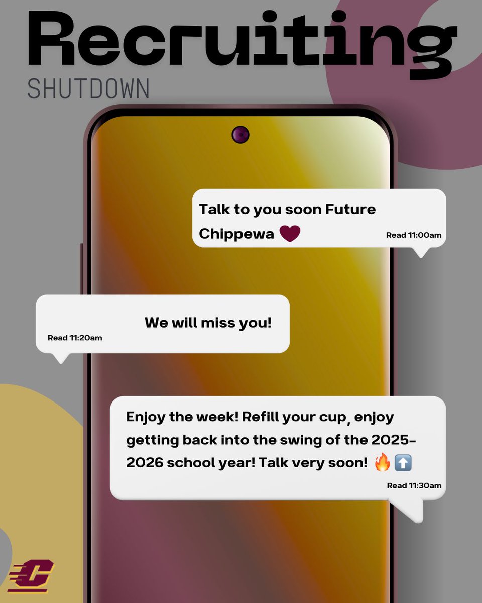 We will talk to you next week Future Chippewas! Don’t miss us too much !

#FireUpChips🔥⬆️🏀 | #WeAre1