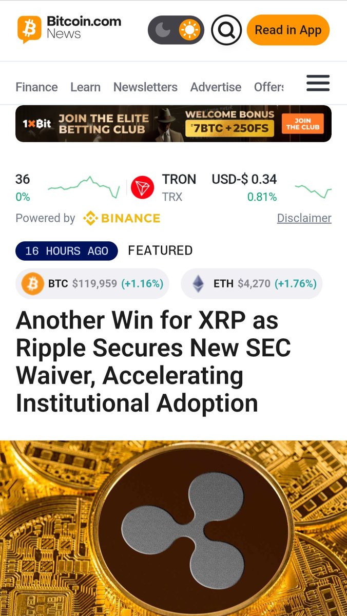 mrnguyen007's tweet photo. 🚨 🚨 🚨 🚨 🚨:

Another Win for XRP as Ripple Secures New SEC Waiver, Accelerating Institutional Adoption. 📃 🪙 💰 🇺🇸 

#XRP #RLUSD #XRPETF 💎 💎 💎 💎 💎 💎 💎 💎 💎 💎 https://t.co/O7ITS3iZXp