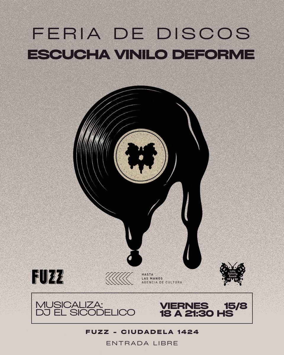 jhonalemole's tweet photo. Feria de discos + Escucha del vinilo Deforme por LBR.

Será también la oportunidad para retirar las copias adquiridas en preventa.
Quienes no puedan asistir, podrán retirarlas luego en Discomoda.

🗓 Viernes 15 de agosto
🕕 18:00 a 21:30
📍 Fuzz – Ciudad Vieja
🎟️ Entrada libre. https://t.co/pvtK8dOwrQ