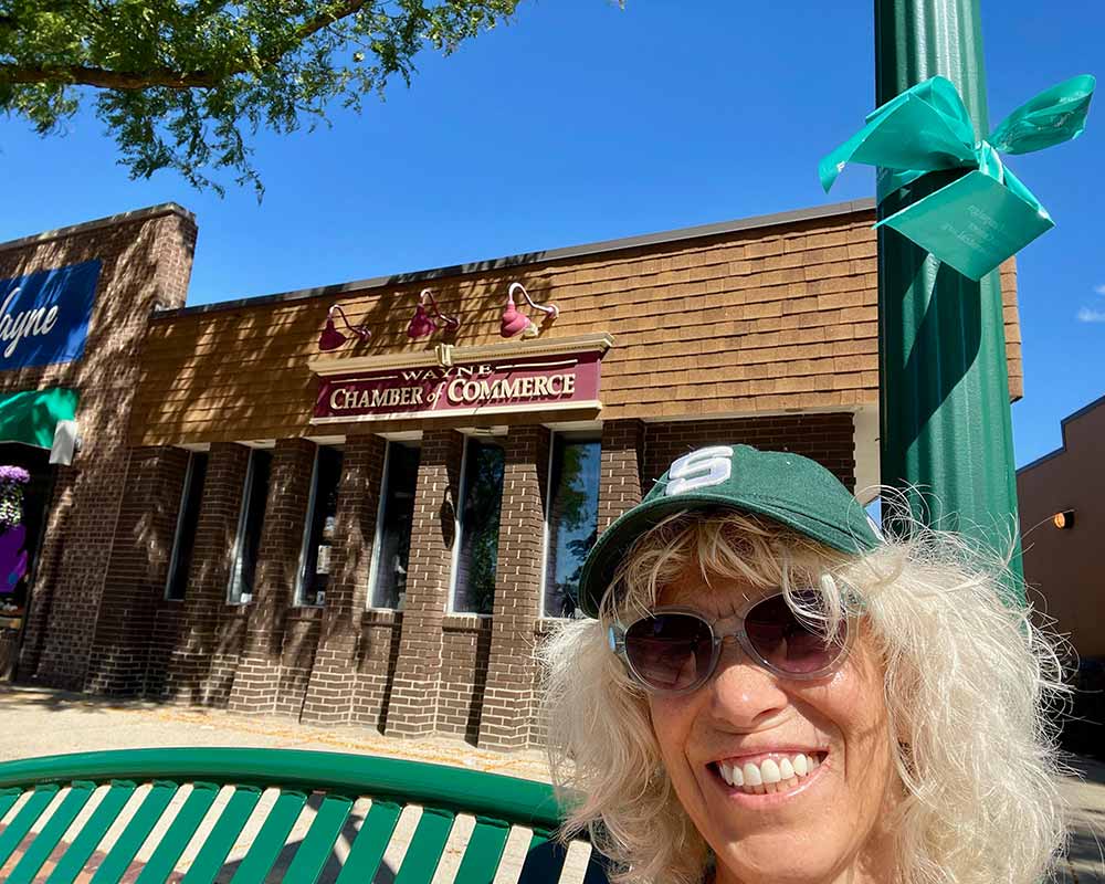 Cathy has gotten her whole team at <a href="/independentc1fh/">Independent Carpet1</a> involved, and they all take part in September to “Teal”. I dare say that no one leaves without knowing about Ovarian Cancer, its symptoms and risk factors! Not everyone can “Teal” their business, but we appreciate every display.