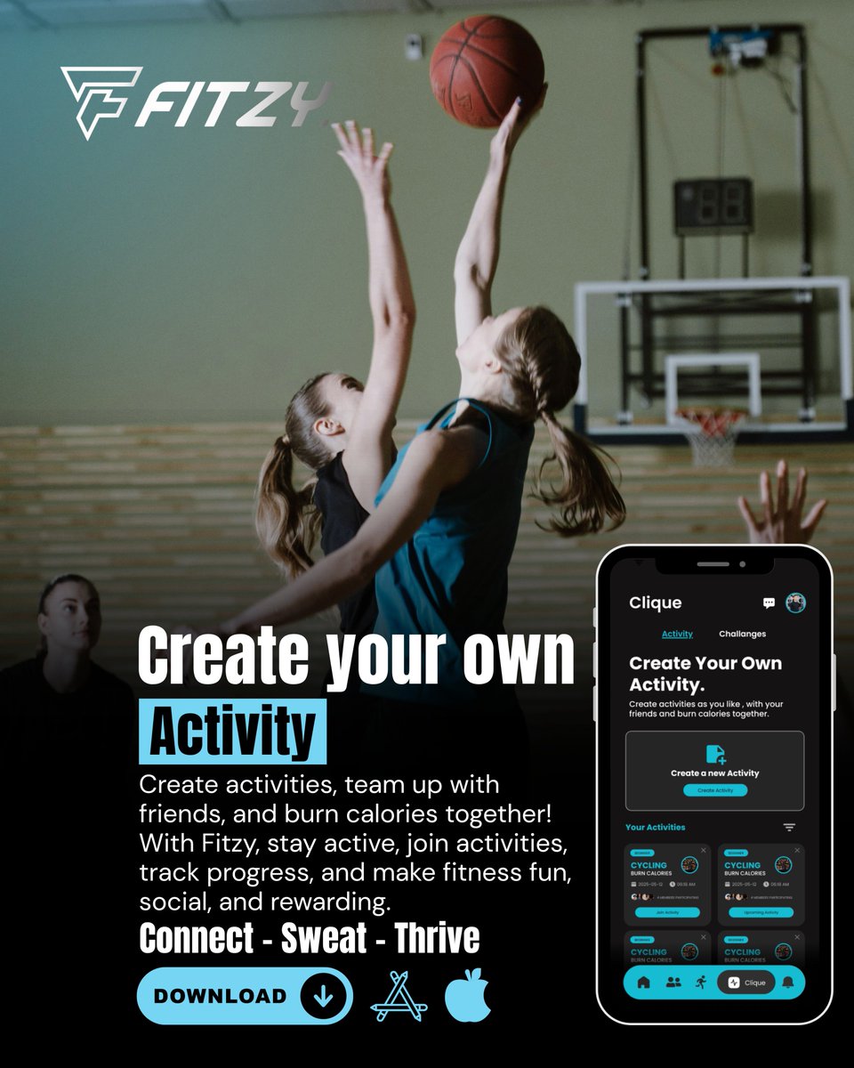 FitzyInc's tweet photo. Turn workouts into shared wins with Fitzy! πͺ
Create challenges, team up, track progress & celebrate every win. π
π² Start now π https://t.co/e1rJ88o7UC
.
.
#Fitzy #WinTogether #ChallengeAccepted #FitnessMotivation #TeamFitness #ChallengeAccepted #WinTogether #Fitness #FitzyApp https://t.co/hEWwGon9cg