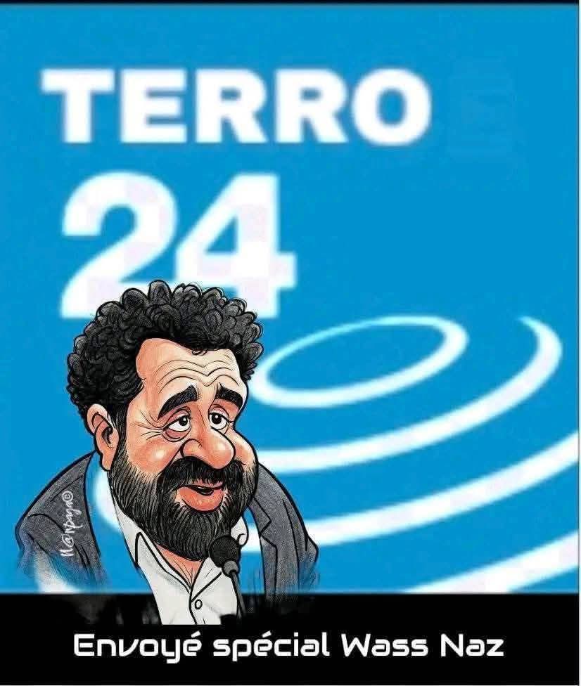 Barou001's tweet photo. Le porte parole des terroristes wassim Nasr. Qui n'est que fait des propagande sur la chaîne terro... France 24 https://t.co/2xIT9YjrQM