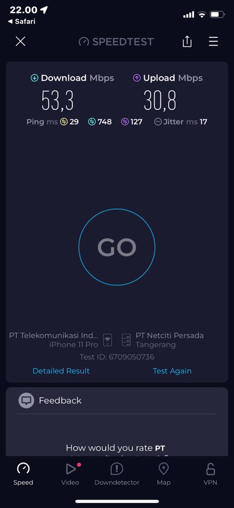 indradje's tweet photo. @Telkomsel Barusan ketipu telkomsel, di Wa Speed internat nail dari 50 ke 150 tanpa biaya tambahan, hasil speedtes ngak ada yg berubah https://t.co/XyEQWWS4JP