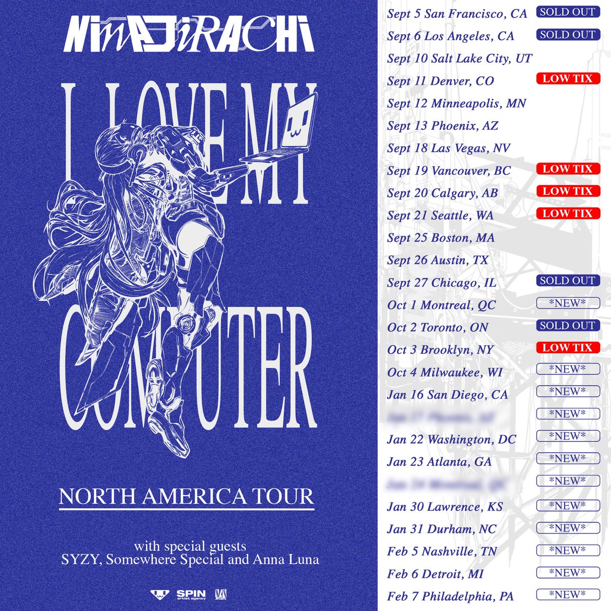 more shows added for ILMC north america tour <3

presale sign up at girl edm dot com / all tickets on sale thursday 9am local

can’t wait to bring my album to u 🇺🇸🇨🇦