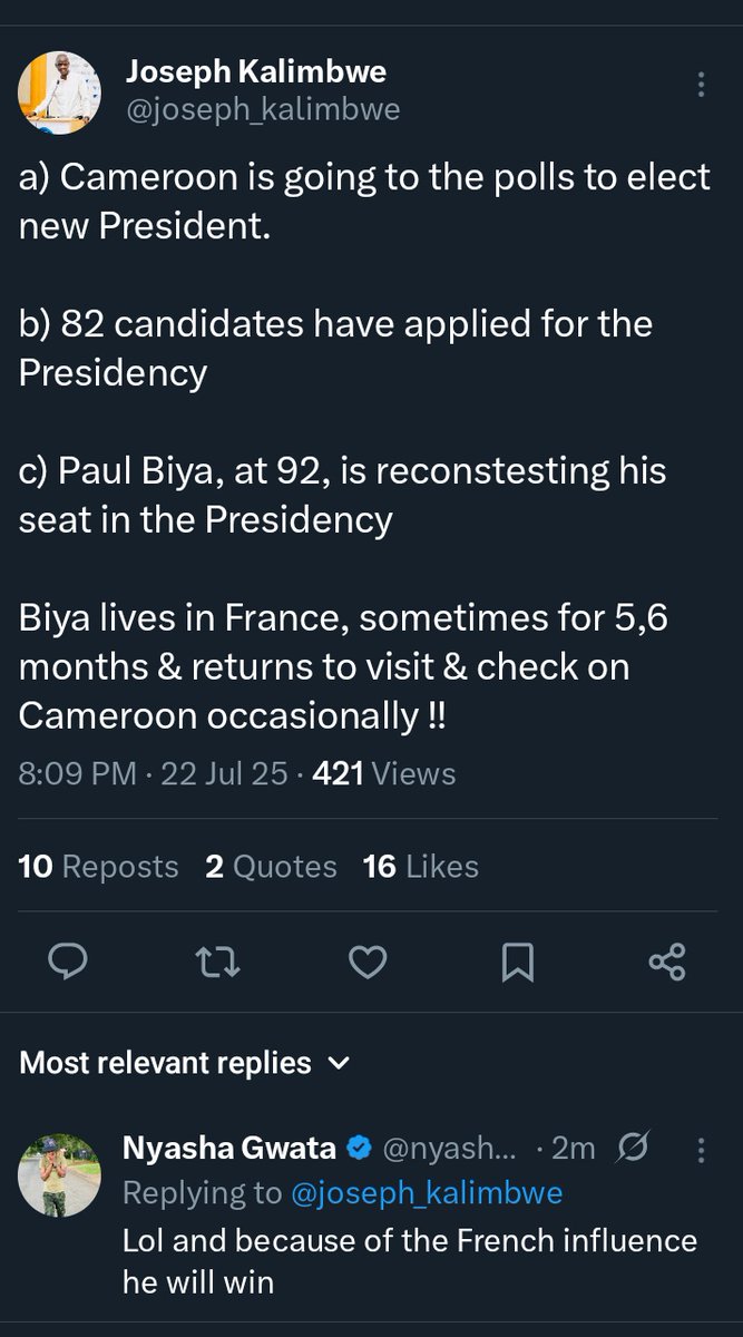 JesseUg1838's tweet photo. @DailyMonitor @KagutaMuseveni  wants a similar thing to what happened in Cameron to happen again. How long will that ballot paper even be? https://t.co/JUq2hKQsGV