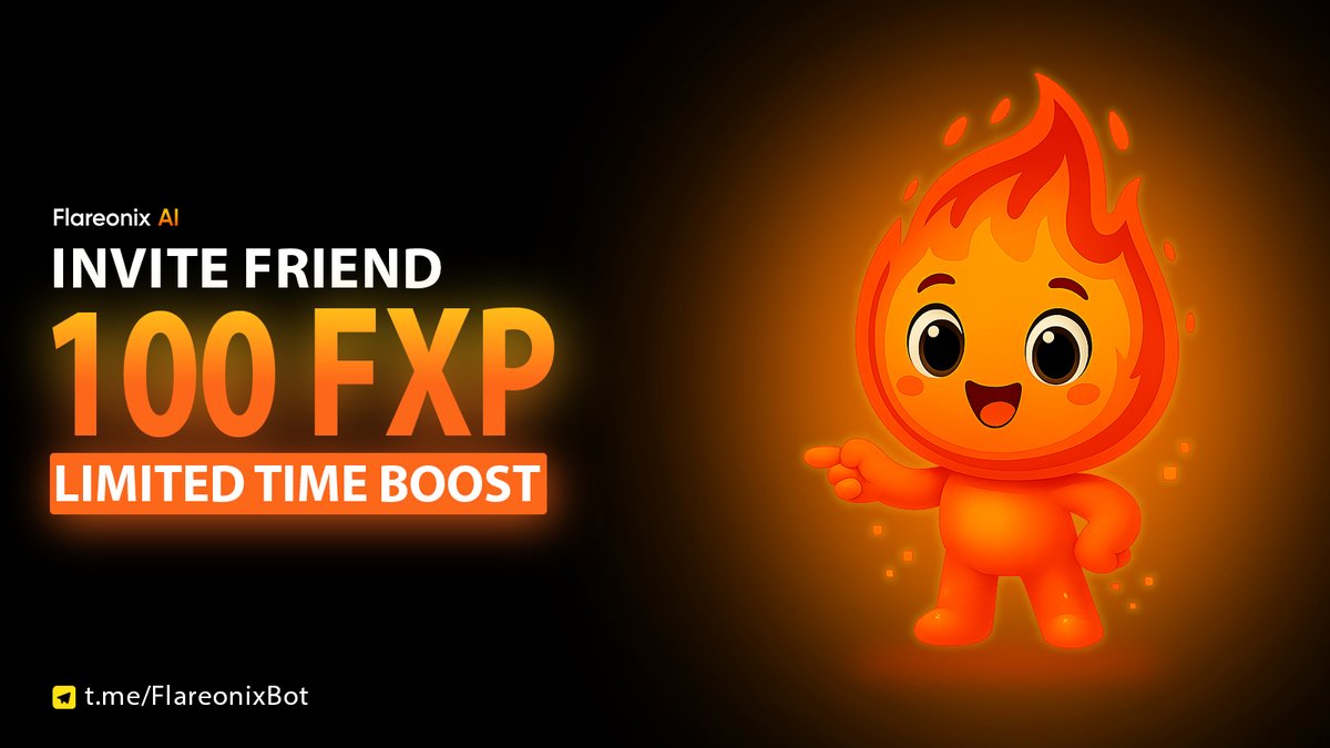 Flareonix_ai's tweet photo. 🚨 FXP BOOST ALERT 🚨
Referrals just got twice as hot 🔥For a limited time, every friend you bring in bags you 100 FXP instead of 50!
Double the reward. Same effort. Zero excuses. 🚀
👉 https://t.co/8y5GlItpjc
#Flareonix #EarnCrypto #FXP #Airdrop https://t.co/XAggMPit6J