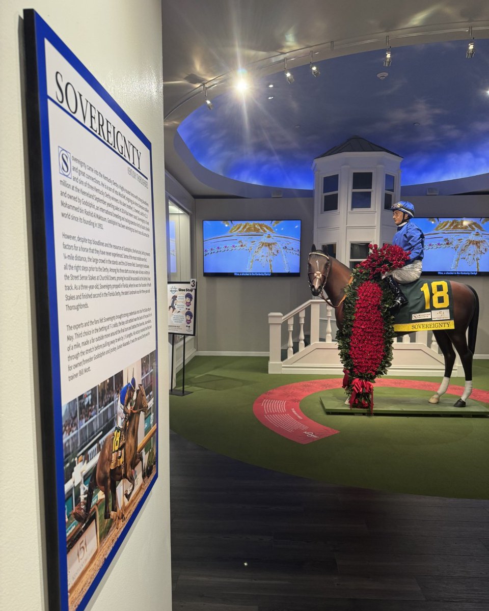 derbymuseum's tweet photo. π A moment for the Winner's Circle exhibit on #MuseumMonday! πΉ
π· Come get your picture made with this replica of the champ and post your #SovereigntySelfie! π€³
#Sovereignty #WinnersCircle #Derby151 #DerbyMuseum #DiscoverYourDerby #DerbyEveryDay #MuseumMonday #Selfie https://t.co/LRUnhyI384
