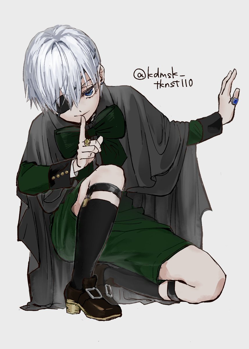 白髪シエルくん
(髪色変えたのは見たかったからです(〃ω〃)
地雷だったらごめんネ(´&gt;ω∂`)☆)

 #黒執事  #シエル