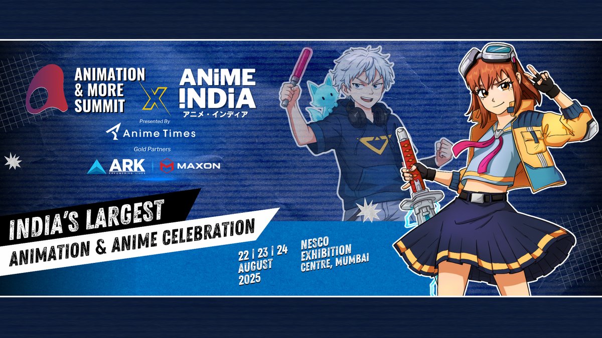 MaxonVFX's tweet photo. 📅 Aug 22-24, 2025 | The Animation & More Summit 2025 | Mumbai
🎞️ India’s premier animation event is back! 🔥 Maxon & @arkinfosolution bring live demos & interactive sessions. Explore #Cinema4D, #ZBrush, #Redshift &more!
➡️ https://t.co/9U70dFLXke
#amsummit #amsummit2025 https://t.co/cuVumUzLLS