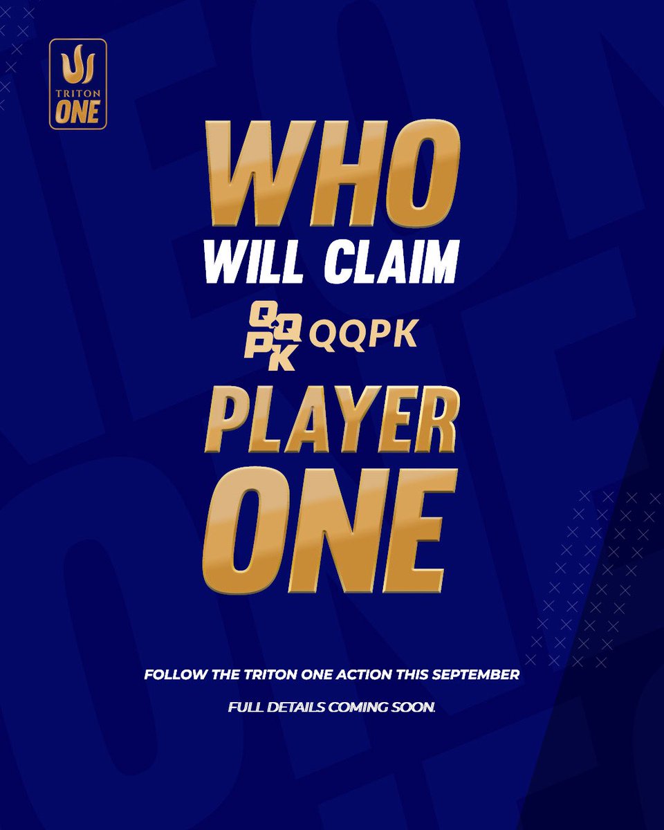 Triton ONE Poker tweet media