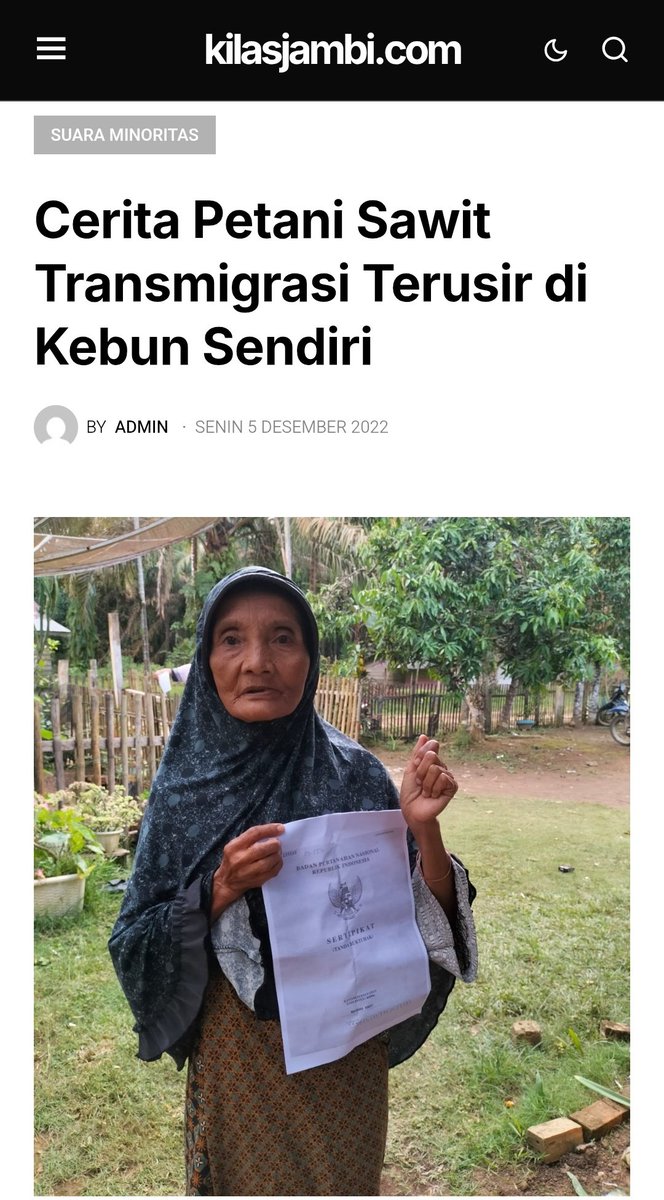 Di era Presiden Soeharto, tanah negara dibagikan kepada rakyat melalui program transmigrasi. Itu adalah salah satu program bantuan sosial yang nyata dan berkeadilan.

Di masa kekuasaan rezim Jokowi, mayoritas tanah transmigrasi milik rakyat justru diberikan kepada korporasi.