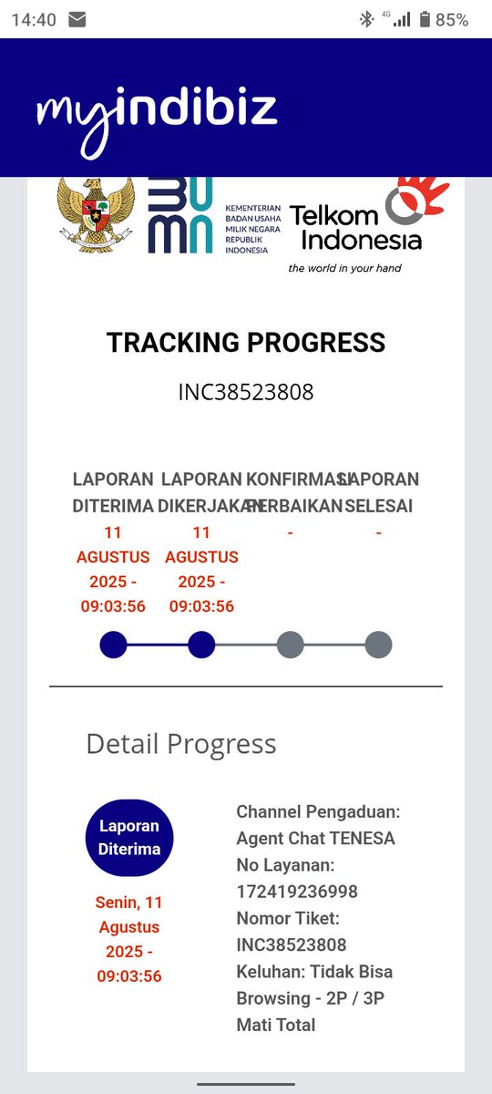 zx130's tweet photo. @TENESA_TELKOM Berapa lama harus menunggu https://t.co/W2ovnBc4Yx