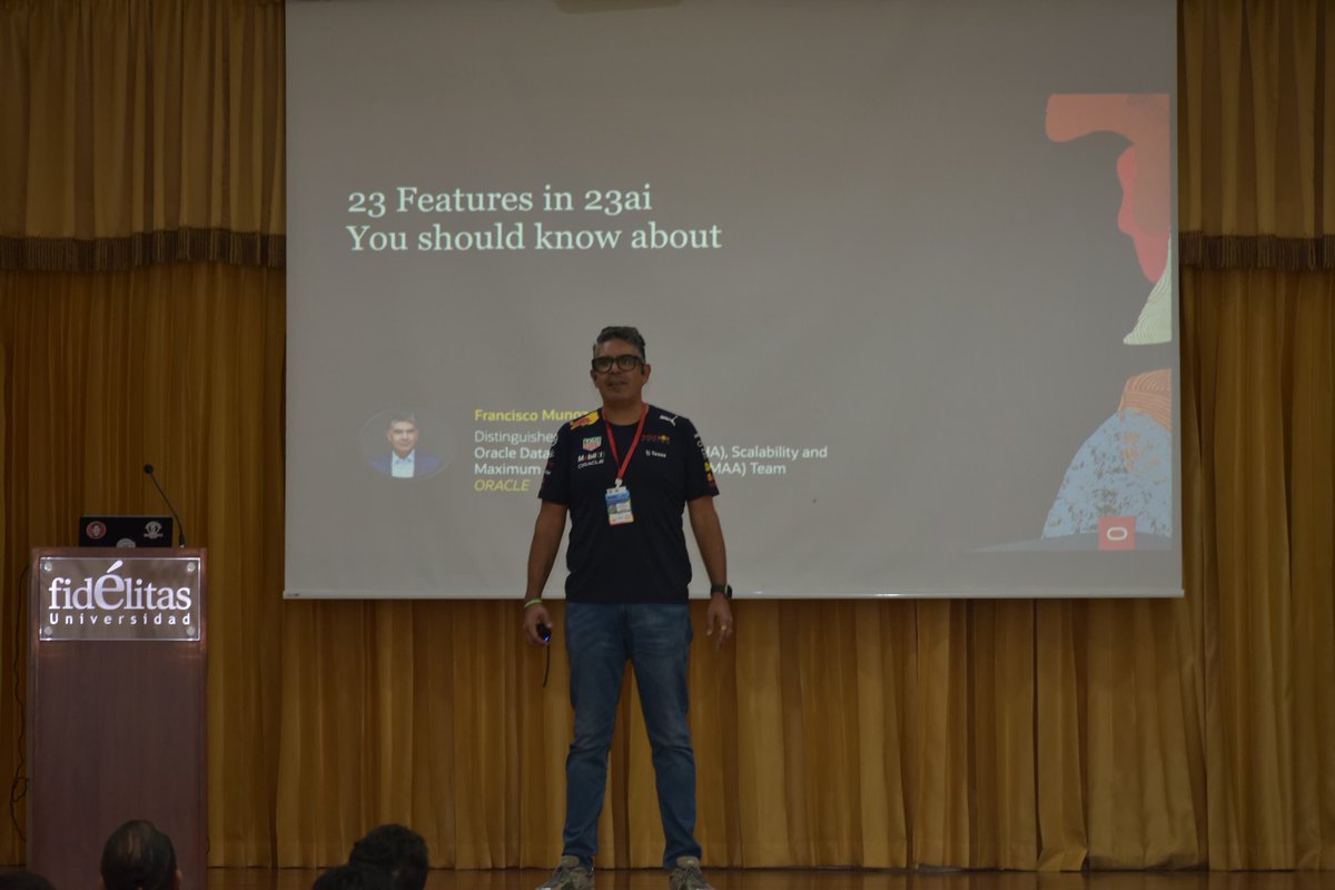 Oraugcrc's tweet image. Keynote con @fcomunoz en el LAOUC Community Tour Costa Rica.
🎤 Keynote: 23 New features you can not miss in 23ai
@oracleace #LAOUCTour25 #OracleAce #OracleSecurity #OracleEvents #Oraugcrc