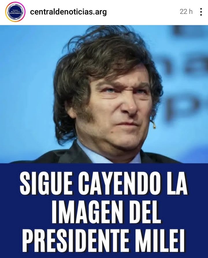El que Mal anda mal acaba. Sin el pueblo <a href="/JMilei/">Javier Milei</a> no es nada, Le dio la espalda y pagará las consecuencias.