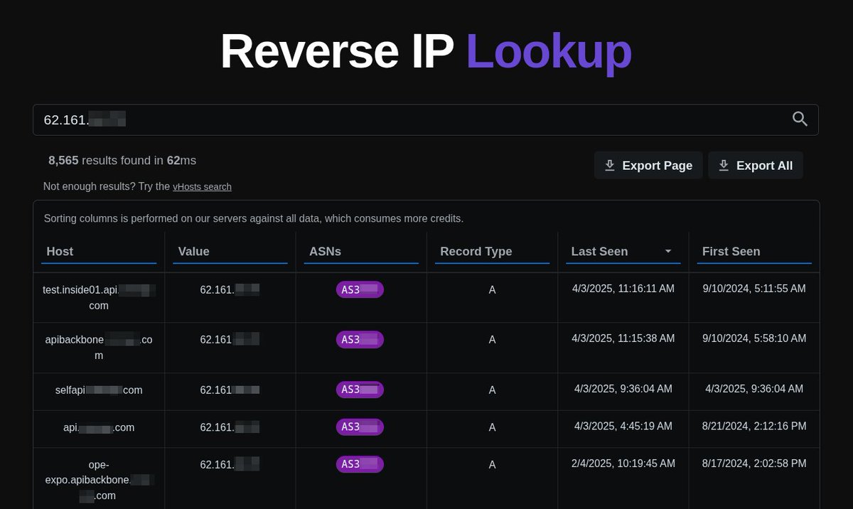 profundisio's tweet image. Forget basic reverse IP lookup tools. Profundis reveals ALL hostnames tied to an IP address, often uncovering hidden assets 🎯

profundis.io

#bugbounty #osint #pentest