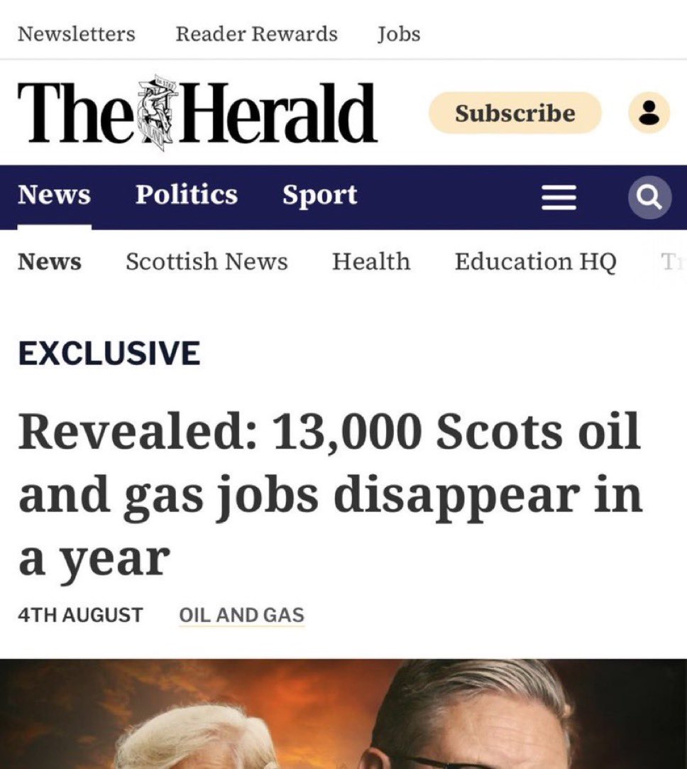 Industry is being destroyed in Scotland.

The SDP will save the oil &amp; gas industry in Scotland - to create jobs &amp; wealth across the nation.