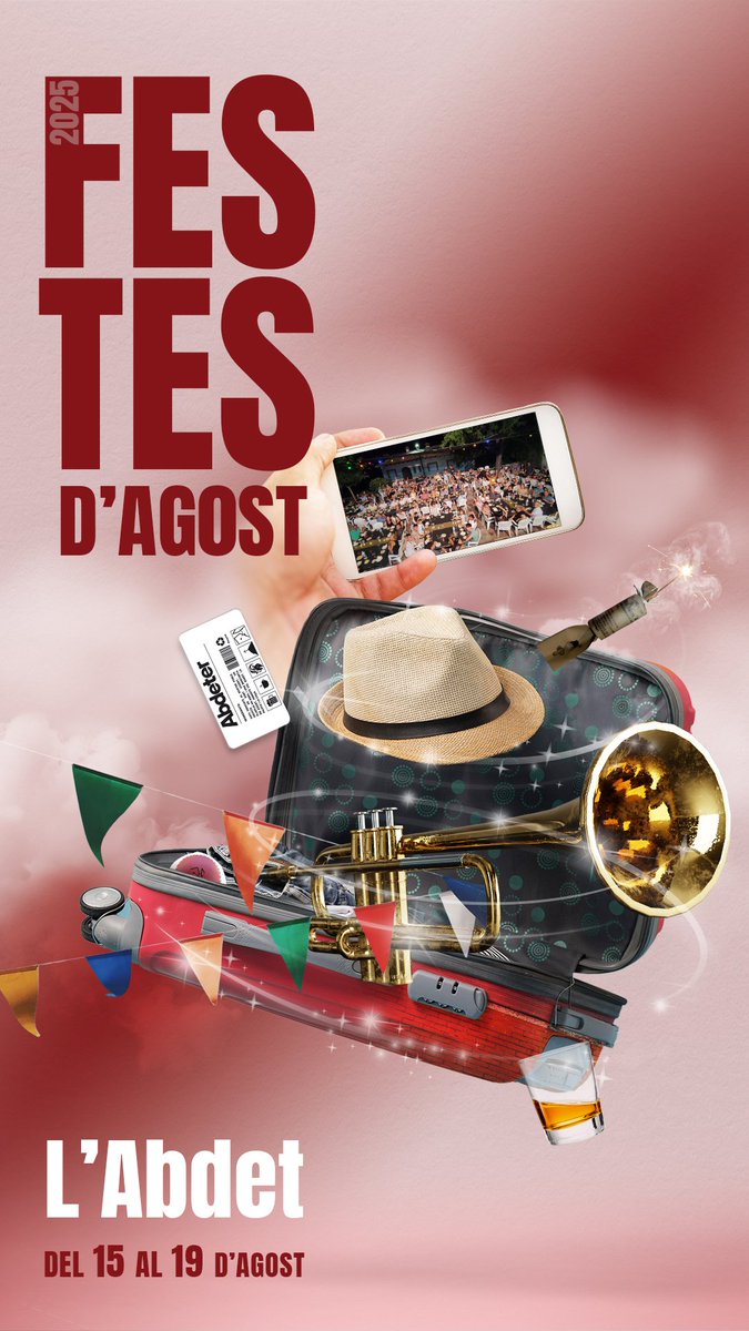 El pròxim divendres comencem les festes d'agost! Cinc dies de música, diversió, coets i menjar, pot haver millor comboi? 🥁🎉💥 T'esperem! #festes #Abdet