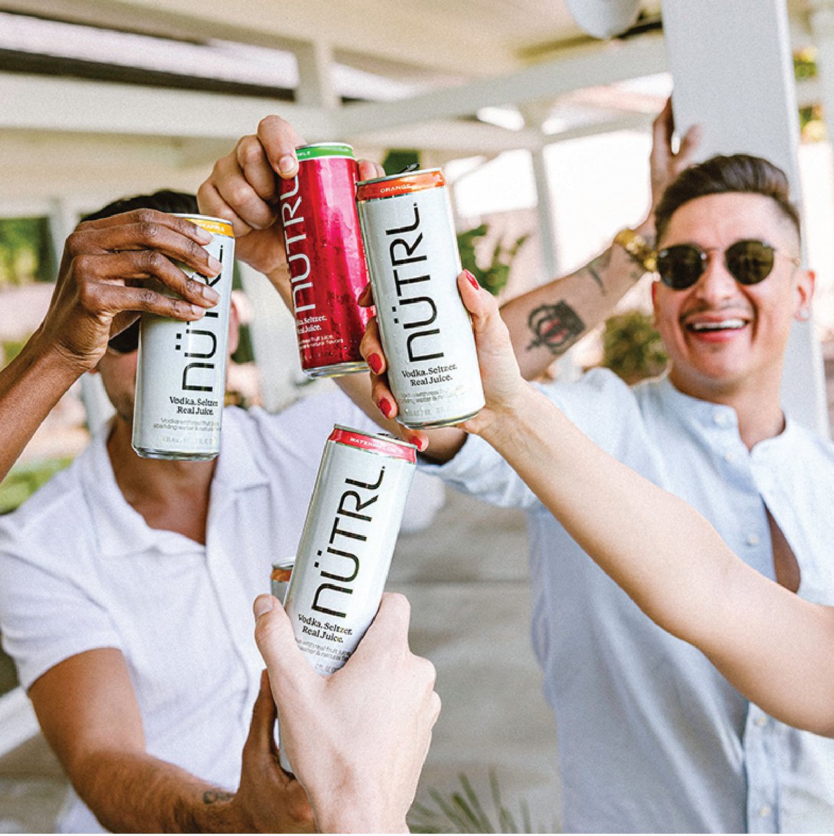 Vodka. Seltzer. Real Juice.