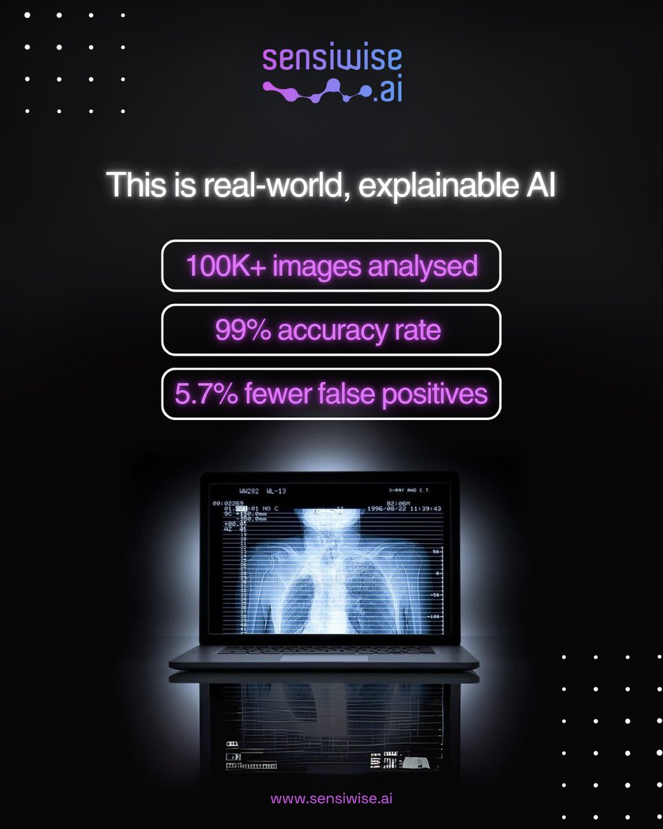 AI is transforming healthcare, not just with tech, but with outcomes.
- 100K+ medical images analysed
- 99% accuracy in cancer detection
- 5.7% fewer false positives
Real, explainable AI for hospitals &amp; labs.
Want AI without breaking budgets? Stay tuned.
#Healthcare #AffordableAI