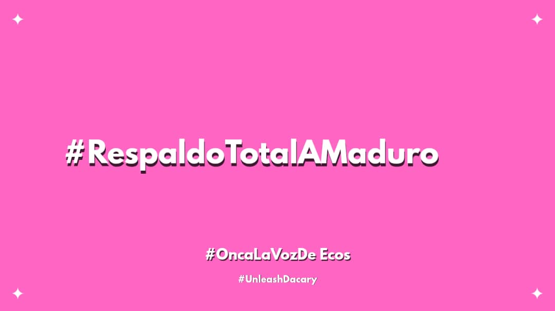 ¡Con Maduro, la patria no se arrodilla! Hoy más que nunca, defendemos nuestra soberanía. #RespaldoTotalAMaduro  
<a href="/dcabellor/">Diosdado Cabello R</a>