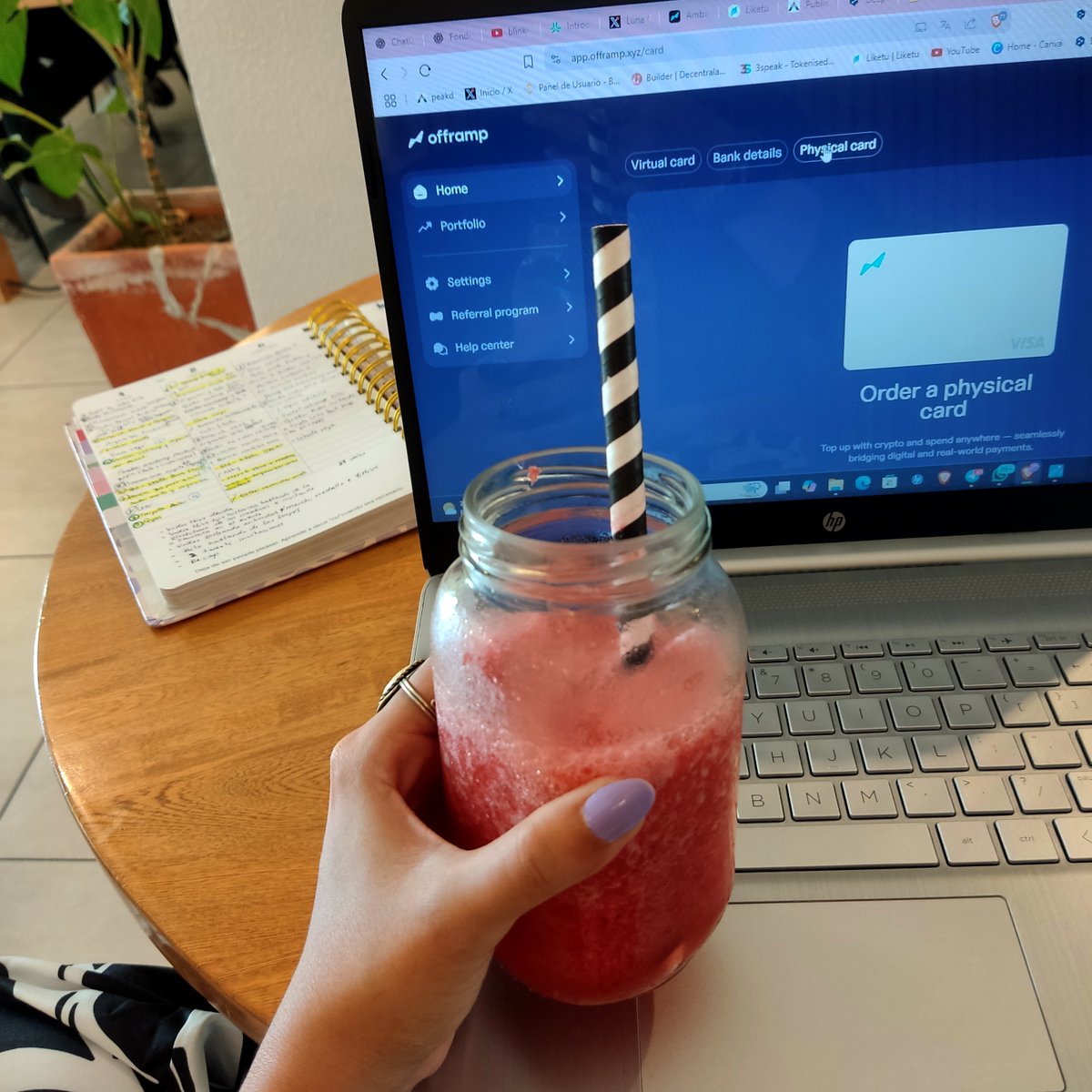 Luna🌜 (@lunaticanto) on Twitter photo Digital nomad?🌍✈️
One of my secrets to living off crypto and being able to use my money in real life is <a href="/OfframpXYZ/">Offramp | ALL13</a> 💳
I load it with USDT or USDC and that’s it.
No bank account needed!!🔥
I opened my account in under 5 minutes. Here’s the link below so you can get yours⬇️ Digital nomad?🌍✈️
One of my secrets to living off crypto and being able to use my money in real life is <a href="/OfframpXYZ/">Offramp | ALL13</a> 💳
I load it with USDT or USDC and that’s it.
No bank account needed!!🔥
I opened my account in under 5 minutes. Here’s the link below so you can get yours⬇️